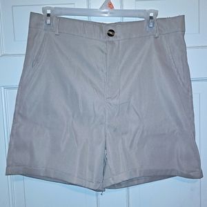 Mens khaki shorts size small formal casual Chino golf shorts